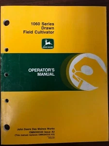 John Deere Manual 1060 Drawn Field Cultivator #OMN200330 - Imagen 1 de 1
