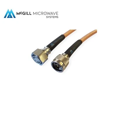 4.3/10 Male to N male Cable assembly Coaxial RG393 Silver plated - LOWEST LOSS - Image 1 of 4