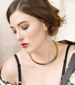16" Halsband: The Rainbow Swing Öffnungsring 8 mm dick, Eternity Style - Bild 1 von 10