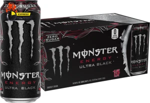 Ultra Black, Sugar Free Energy Drink, 16 Ounce (Pack of 15) - Picture 1 of 12