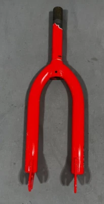 Vintage Haro Neon Orange Steel BMX Fork for 20" Wheel 155mm 1-1/8" Threadless - Image 1 of 4