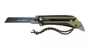 OLFA WORKS FIELD KNIFE (OLIVE DRAB) OW-FK1-OD MADE IN JAPAN - Picture 1 of 4