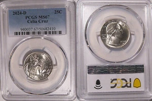 2024 D Celia Cruz  25c PCGS MS67 American Women Quarter - Picture 1 of 2