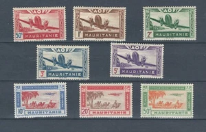 MAURITANIA FRENCH COLONIES AIRPLANES AVIATION  MNH SET STAMPS LOT (FRCOL 821) - Picture 1 of 1