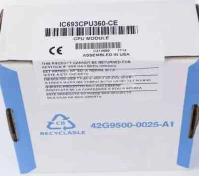 New Factory Sealed GE IC693CPU360 Fanuc CPU Module IC693CPU360 - Image 1 of 2