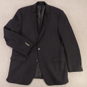 Michael Kors Jacket L Black Polyester Worsted Wool Twill Blazer Sport Coat 44L - Picture 1 of 17