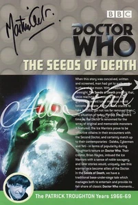 DOCTOR WHO - Die Samen des Todes DVD Einlage signiert von Martin Cort 01 - Bild 1 von 1