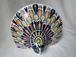 Sargadelos pavo real colorido gran figura decorativa España punta de colección 20x23x9cm raro - Imagen 1 de 7