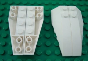 Lego Paar weiße obere & untere 6x2 Keile - Bild 1 von 1