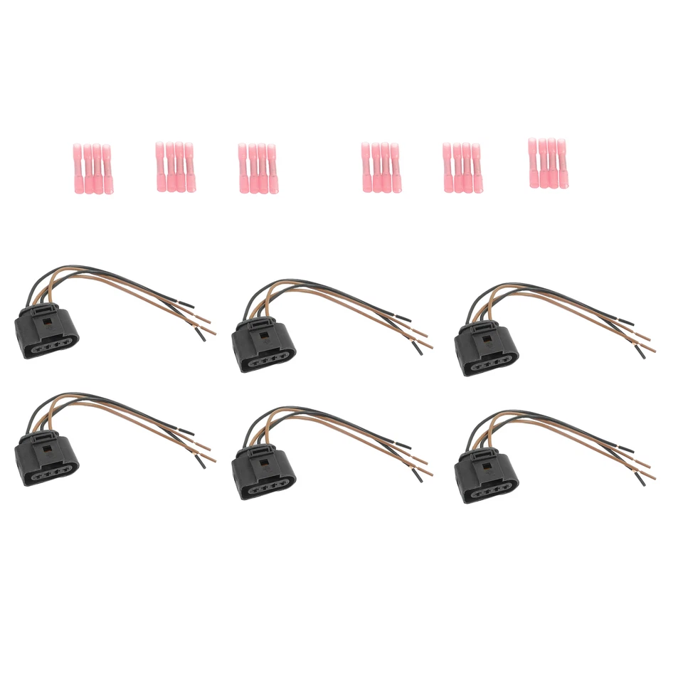 Nuevo kit de reparación de bobina de encendido conector arnés enchufe para Audi VW 1J0998724 6 piezas Foto 1 de 3