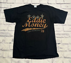 Eddie Money Shirt Adult Large Black Live At Spectrum Band Music Tour Reprint