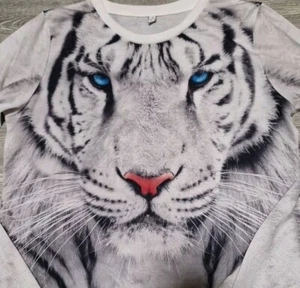 C&A Shirt Bluse Top Longsleeve Langarmshirt TIGER 🐯🐯🐯 Gr. 170 176 so cool - Bild 1 von 7