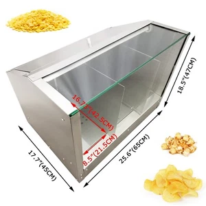 Commercial 110V Popcorn/Chips/Chestnuts Puffed Food 3 Frames Insulated Cabinet - Picture 1 of 21