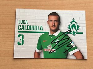 Luca Caldirola - Werder Brema - Karta z autografem oryginał podpisana - #S4242