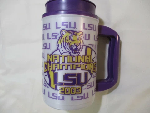 2003 National Championship LSU Mug With The Entire Season - Scores and Opponents Cover