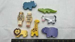 YOU CHOOSE Melissa & Doug replacement wooden ANIMAL safari rescue shape sorter - Picture 1 of 9