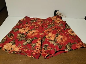 VTG Lauren Ralph Lauren Floral Linen Shorts - size 12 Petite 12P, EUC! High Rise - Picture 1 of 7