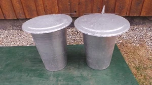 2 MAPLE SYRUP Aluminium Sap BUCKETS + 2 Lids Covers + 2 Taps Spouts Spiles - Picture 1 of 4
