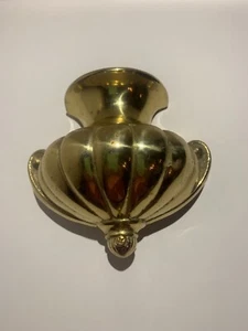 Bombay Company Brass Wall Sconce Urn Wall Pocket Vintage 1989 - Picture 1 of 5