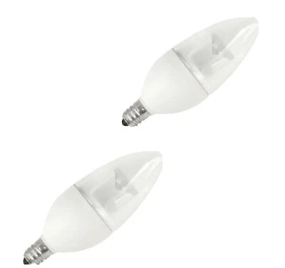 Lot Of 2 TCP ELITE 40W 5W 3000K DIMMABLE LED CHANDELIER BULB # LED5E12B1130K New - Image 1 of 4