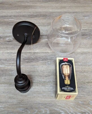 Globe Electric 51622 Maia 11" Tall LED Bathroom Sconce - Bronze - Image 1 of 4