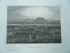 Zuni Pueblo, steelengraving, anno 1860, Bibliographisches Institut - Picture 1 of 1