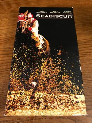 Seabiscuit VHS VCR Video Tape Movie Jeff Bridges, Tobey Maguire Used - Image 1 of 4