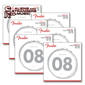 6 sets! Fender Super 250's Nickel-Plated Steel Electric Guitar Strings – 250XS – - Picture 1 of 2