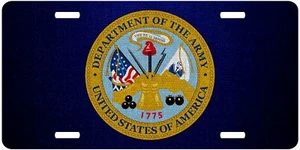 High Grade Aluminum License Plate - US Army Divisions - Many Options - Picture 1 of 17