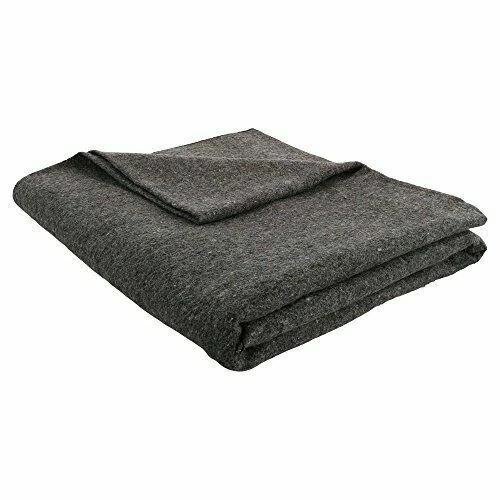 JMR 432372 Military Wool Blanket, Size Large - Gray