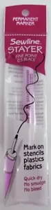 Sewline Stayer black fine line 0.5 fabric, stencils plastic permanent marker pen - Bild 1 von 3