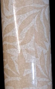 York Wall Wallpaper Carey Lind Design One Double Roll Tan on Biege Leaves Sealed - Picture 1 of 13
