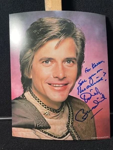 Autogrammfoto Dirk Benedict Battlestar Galactica Capt Starbuck KG JD - Bild 1 von 4