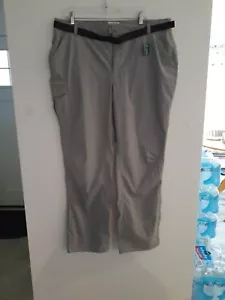 LL Bean Hiking Cargo Pants Womens XL Gray Tropicwear Nylon Blend MT Medium Tall  - Picture 1 of 12