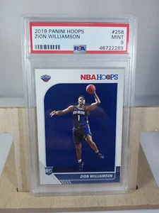 2019-20 Panini Hoops #258 Zion Williamson RC Rookie PSA 9 π - Picture 1 of 2