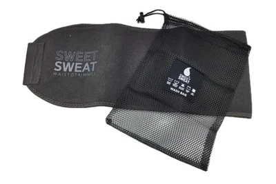Recortadora de cintura de ejercicio unisex negra mate mediana Sweet Sweat Matte Series Foto 1 de 4