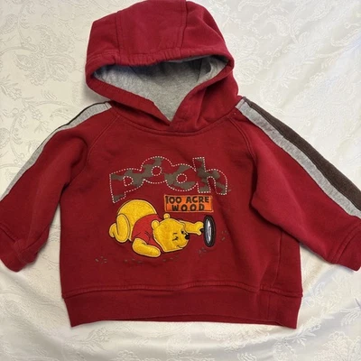 Vintage Winnie The Pooh Sweatshirt Hooded Size 18 Months - Image 1 of 4