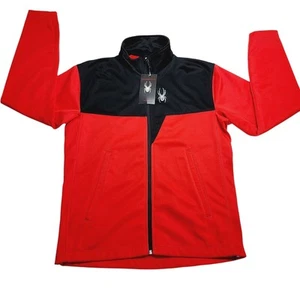 Spyder Ryder Full Zip Jacket Red Black Red Black Mens Size Small - New With Tags - Picture 1 of 10