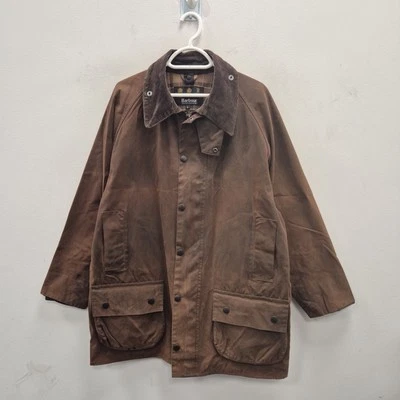 Abrigo Chaqueta de Campo Barbour Gamefair Cera Impermeable Algodón Marrón Talla Grande Foto 1 de 4