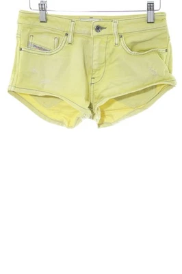 DIESEL INDUSTRY Pantalón corto Mujeres Piratas Talla EU 32 amarillo pálido-verde - Imagen 1 de 4