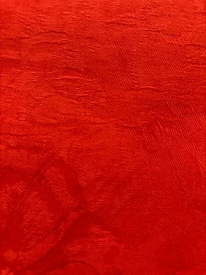 Le Jacquard Français “Pivoine” Tablecloth, Pumpkin Cotton, 67"x125" - Image 1 of 4