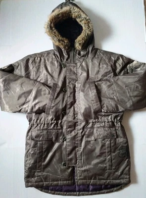 Fox Outdoor Coat Mens Sz L Insulated Parka Fur Trim Zipper Mid Length Khaki - Image 1 of 4