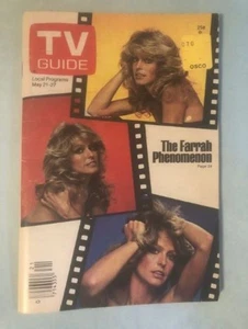Vintage Original TV GUIDE - Farrah Fawcett 1977 Chicago edition - her poster ad - Picture 1 of 6