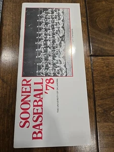 1978 sooner baseball media guide - Picture 1 of 5