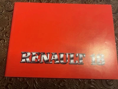 RENAULT 18 Manual De Uso Y Mantenimiento Vintage ORIGINAL Italiano - Imagen 1 de 4