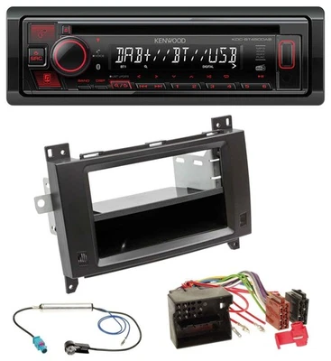 Kenwood MP3 CD USB Bluetooth DAB Autoradio für Mercedes Viano Vito 06-14 schwarz - Bild 1 von 4