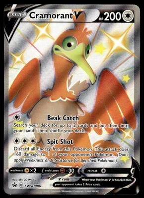 Pokemon TCG SWSH: Sword & Shield Promo Cards #SWSH086 Cramorant V - Image 1 of 2