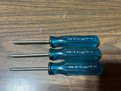 3- PCs Xcelite Torx Screwdriver XTD10, 15 & 20. Made In The USA - Image 1 of 2