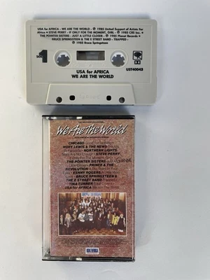 We Are The World USA for Africa Cassette Tape 1985 PRINCE CHICAGO SPRINGSTEIN - Image 1 of 4