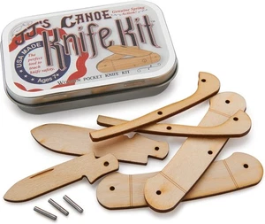 Juego de cuchillos de madera para canoa artesanal JJ's Channel hecho en EE. UU. - Imagen 1 de 3
